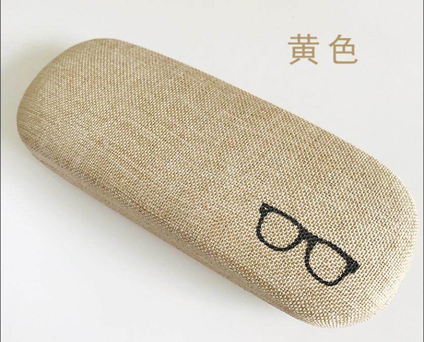磨砂布料铁皮眼镜盒太阳眼镜近视镜盒男女通用加厚护镜H940细节图
