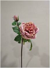 Artificial single rose, artificial rose, is suitable for home landscaping, background wall decoration and decorative flowers details Picture