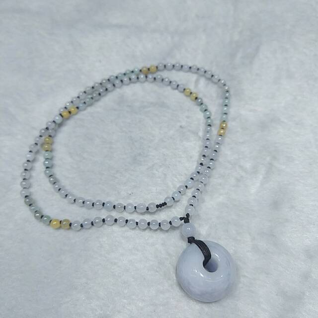 5 natural jade necklaces, sweater chains, neck accessories, long and short pendants, decorative chains