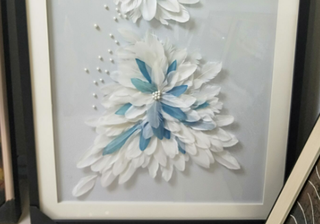 义乌市冠中艺术品80X120cm实物装饰字画细节图