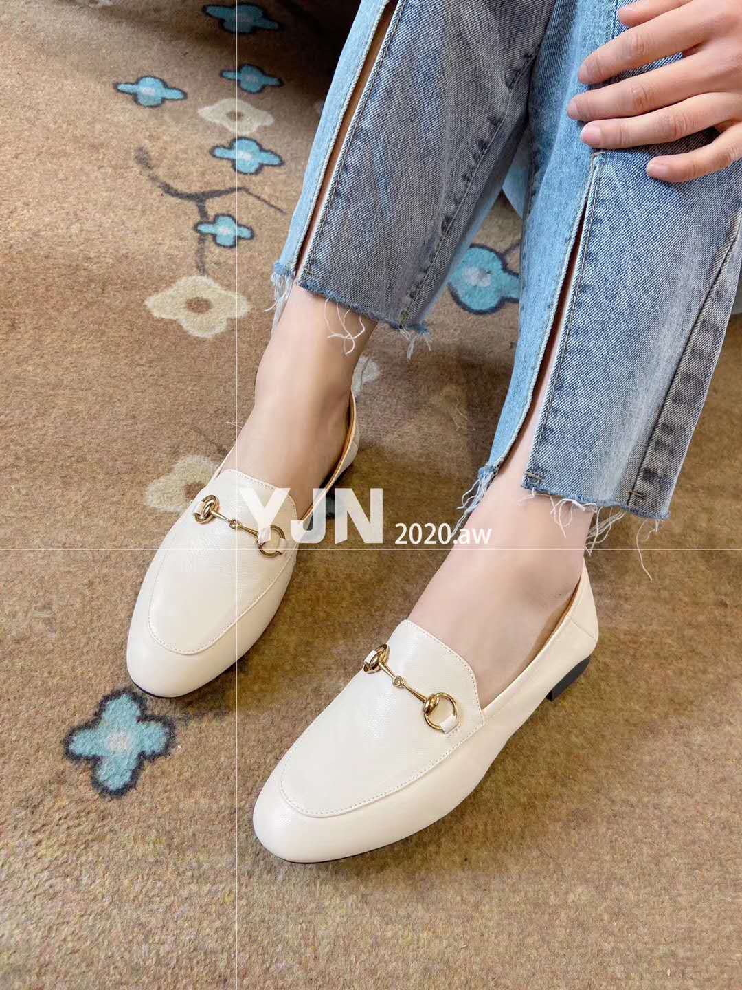 20-888 European Products 2020 New Guangzhou Women's Leather Small Shoes details Picture