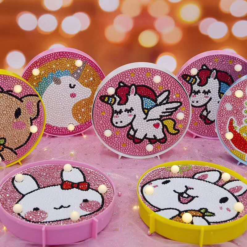 带灯15*15满钻DIY益智手工贴钻幼儿教学用具产品图