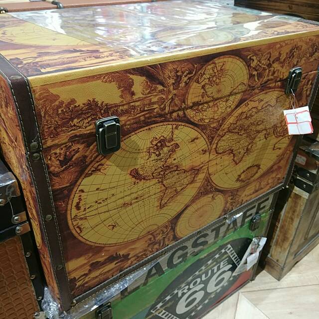 套式箱子收纳箱吊篮箱子木质储物箱复古特大号杂物箱有盖整理箱