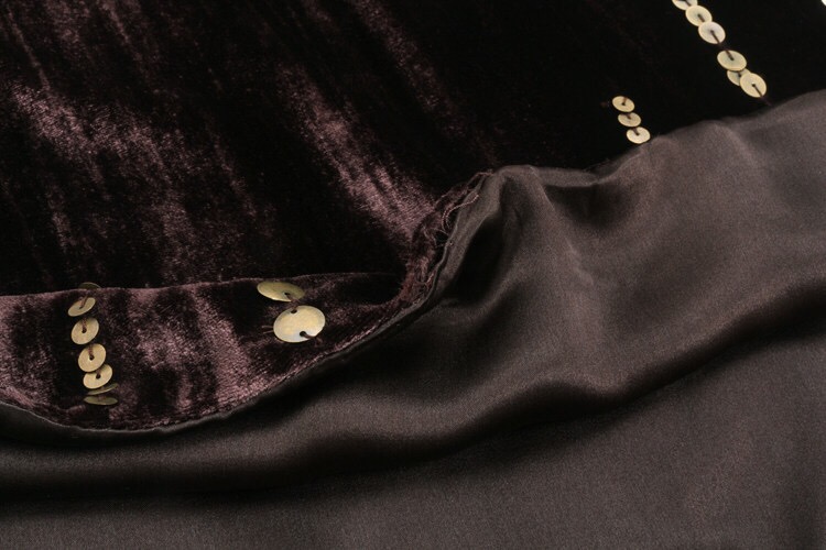 Autumn And Winter Double-Sided Silk Scarf Silk Velvet Long Scarf Women's Hand-Beaded Solid Color Rectangular Scarf Shawl Specification drawing