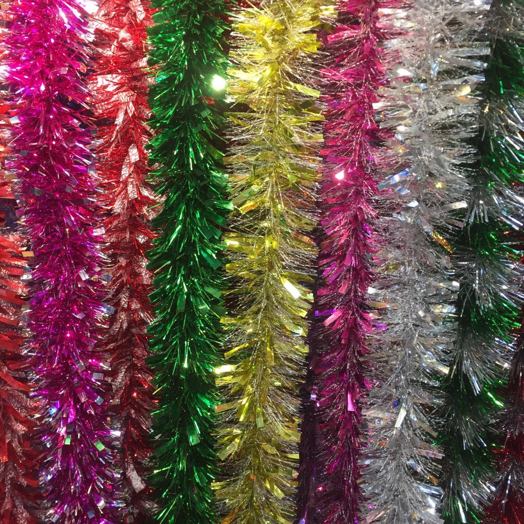 节日晚会布置圣诞节装饰婚庆毛条拉花彩带彩条茜草双龙 毛条拉花彩带