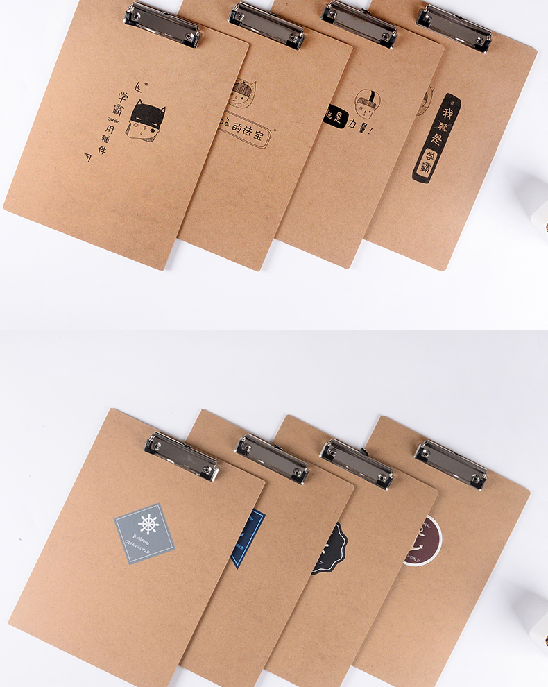 Wengu Stationery Document writing Board A4 wooden veneer board with paper student pad writing board