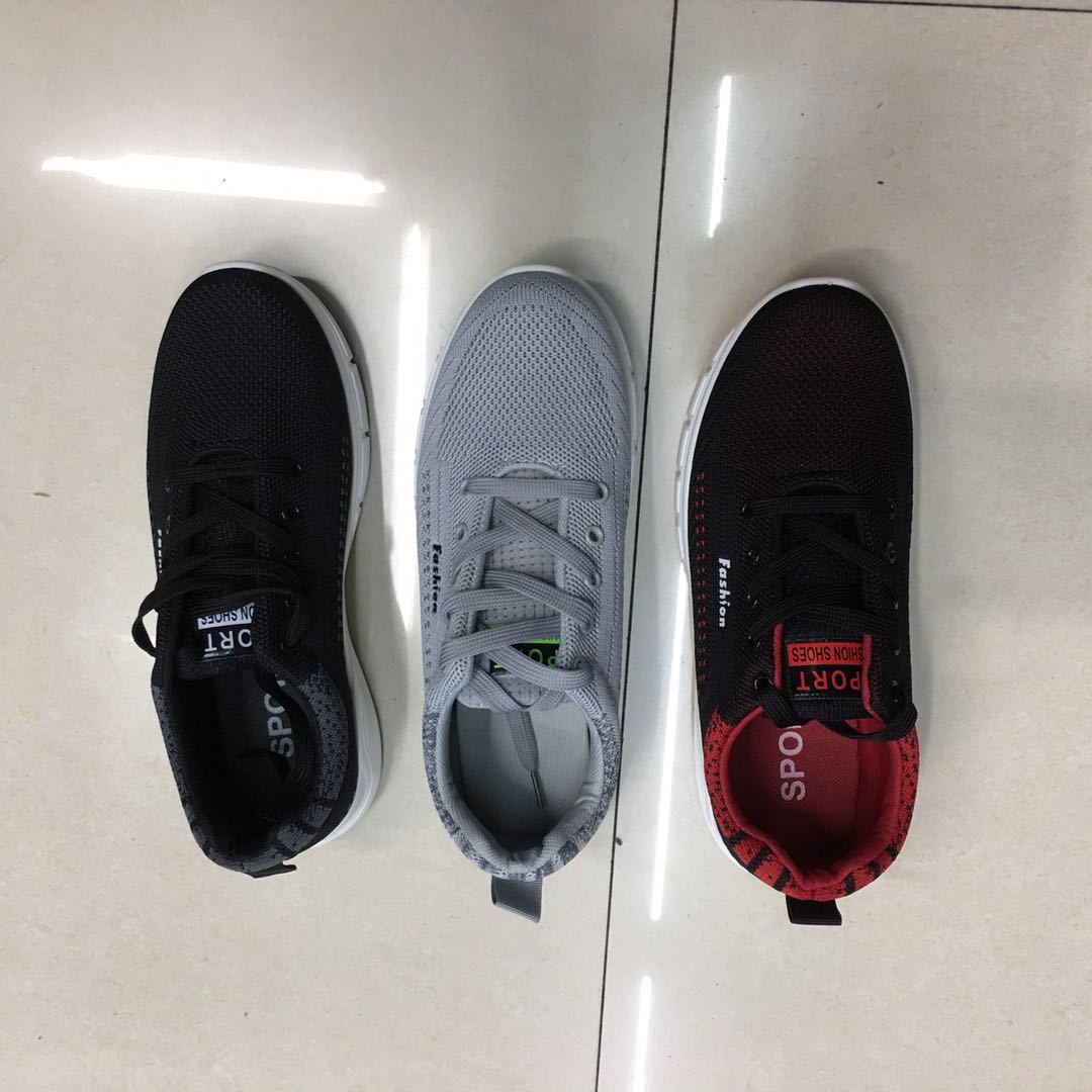 Pvc Men's Shoes Fly Woven