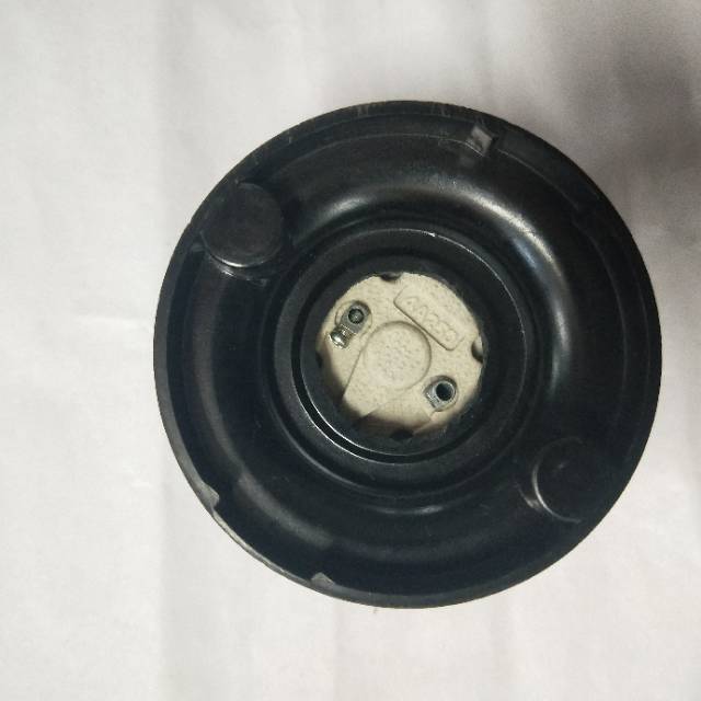 厂家直销新款安全黑色双按钮灯头细节图