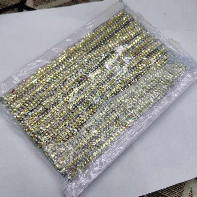 Manufacturers Direct Sales Of Women's Clothing Accessories 3Mm Auden Flash Drill Hand Sewing Thread Drill Strip Drill Clothing Accessories Specification drawing