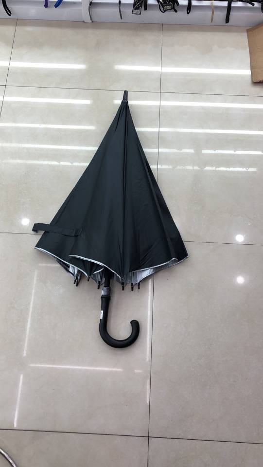 70 fiber plain silver gel long umbrella