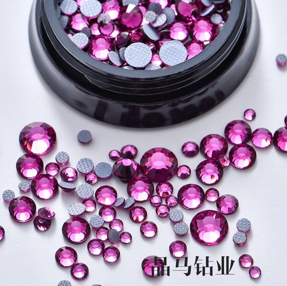 Rose red SS20 imitation Austrian diamond, fine nail polish diamond, DIY diamond details Picture