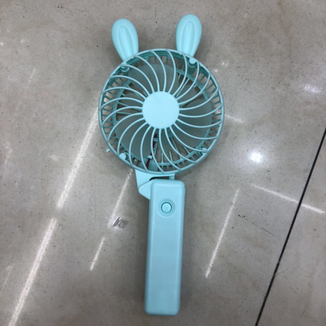 小风扇折叠小兔耳朵便携式学生宿舍静音办公室桌上随身小型抖音同款手持us充电产品图
