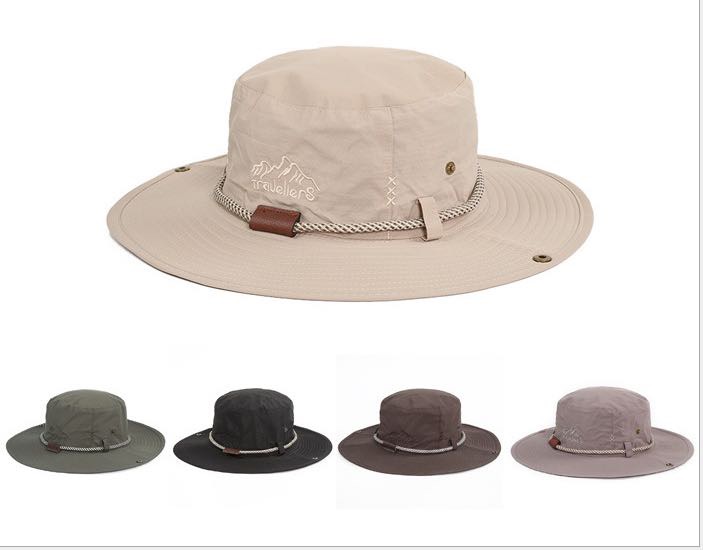 速干帽子男士户外防晒帽渔夫帽登山帽钓鱼帽子遮阳帽太阳帽奔尼帽