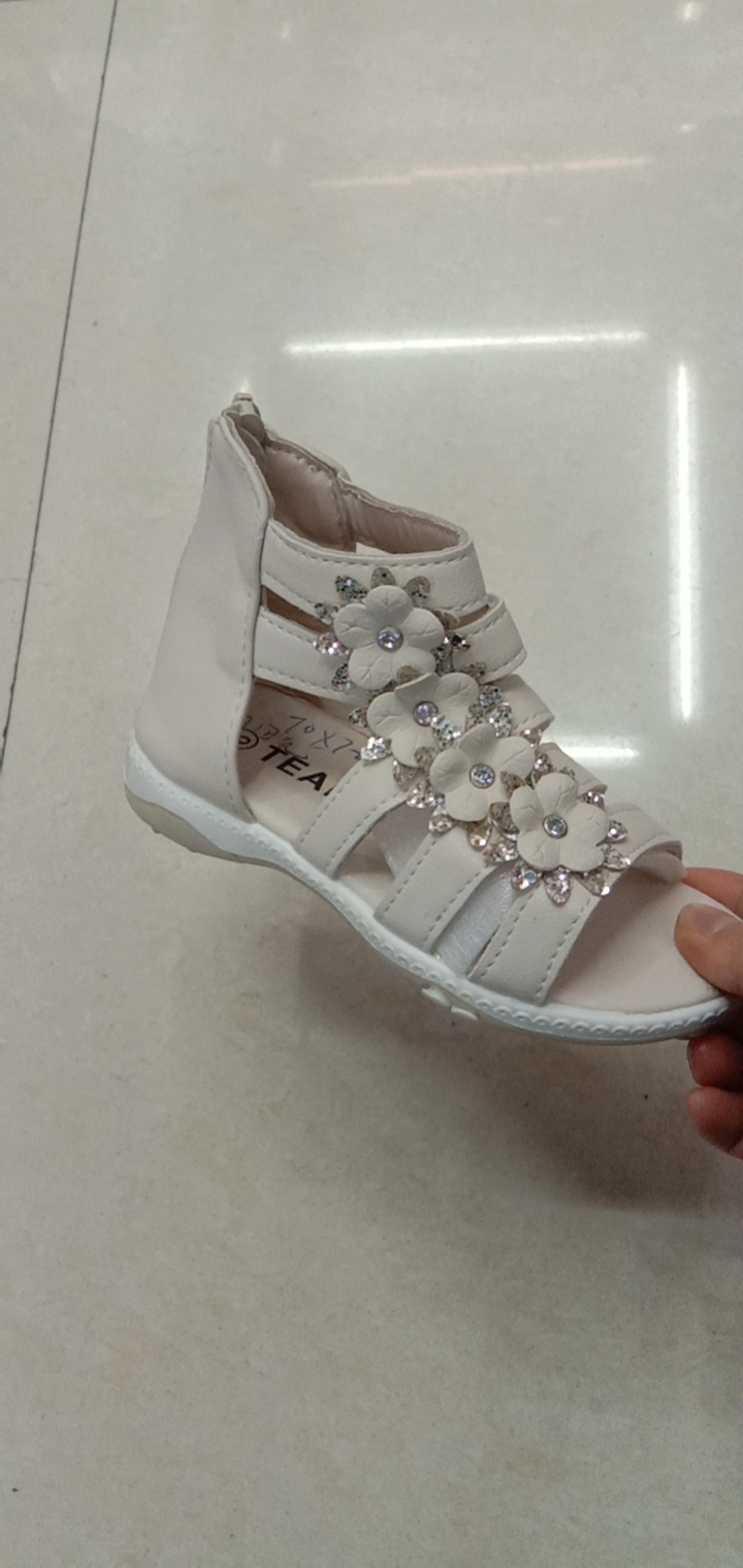 2023 Spring Children Students Perform Korean Version Of Girl's Bow A-02 Children's Sandals Leather Inner Casual Etiquette Shoes details Picture
