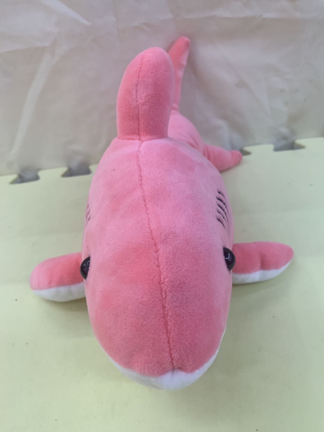 Four-sided shark plush toy for children and girls as a home decoration details Picture