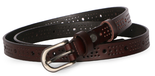 Pure cowhide pin buckle vintage jeans for young men, versatile, trendy and fashionable, durable belt