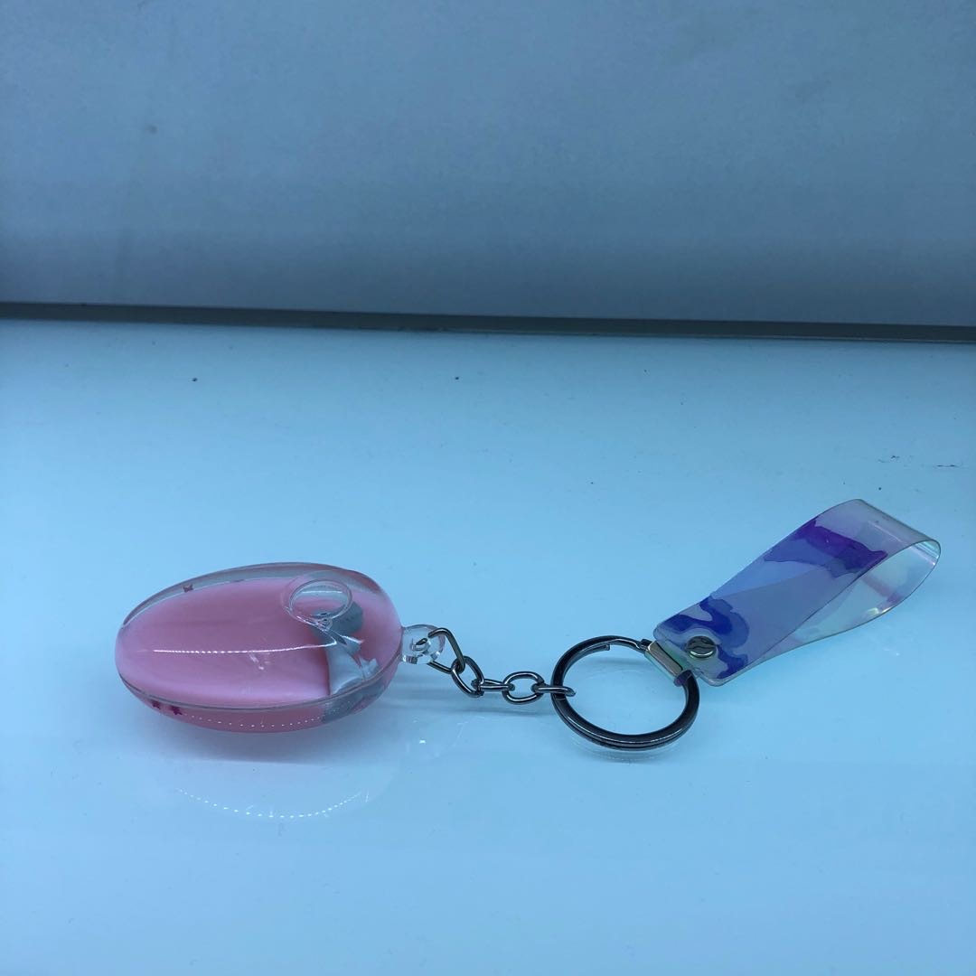 Small dinosaur pink drip oil key chain pendant bag decoration pendant thumbnail