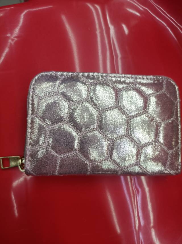 女款粉色百搭潮流简约时尚小款单拉包钱包