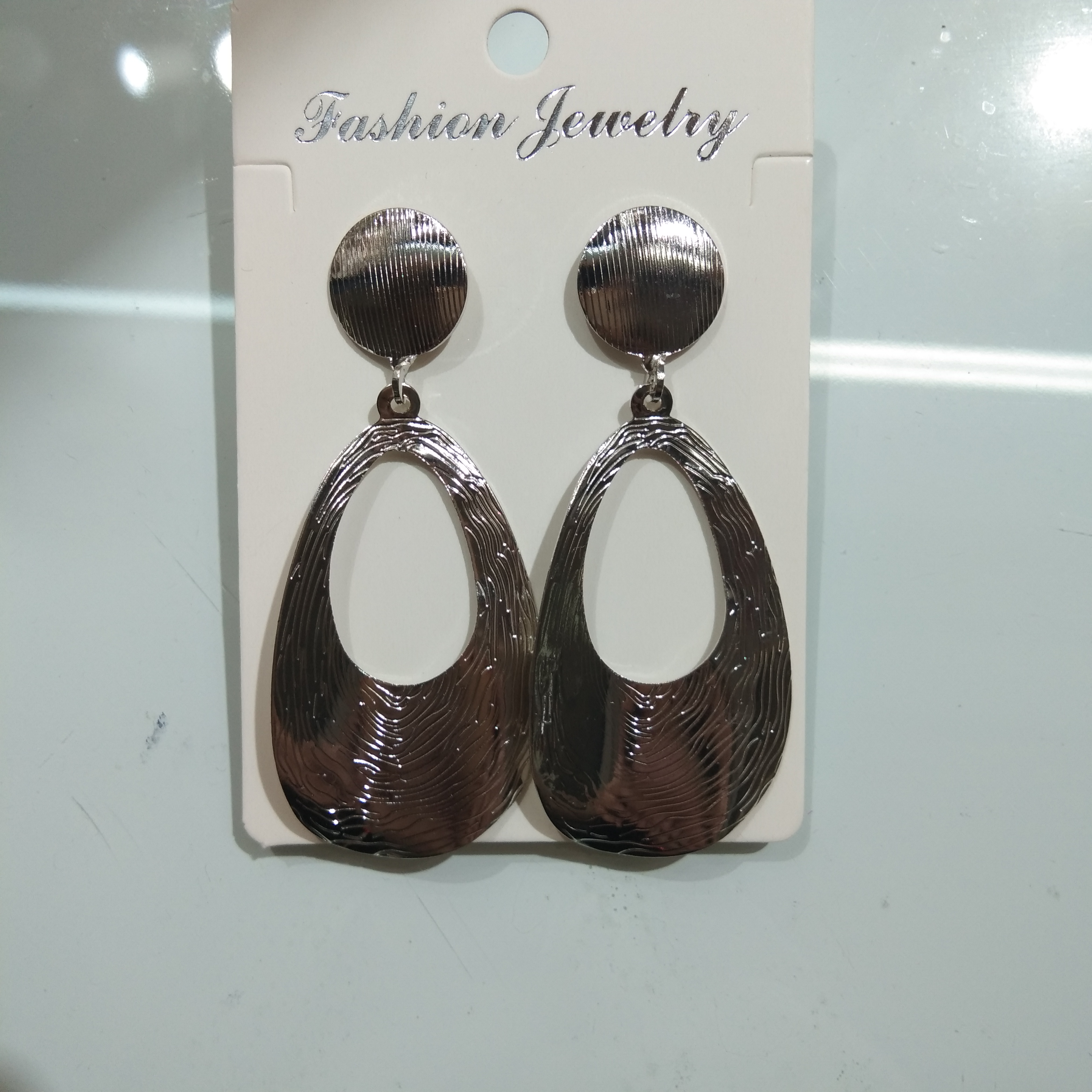 合金水滴形复古磨砂银色耳环耳饰批发