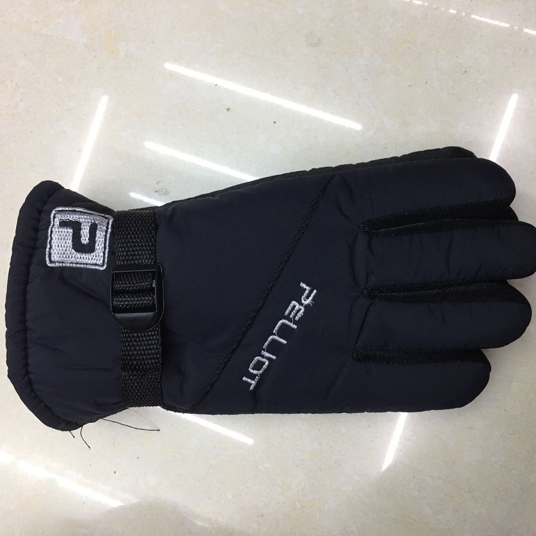 Warm gloves, men's winter thickened waterproof and windproof cotton gloves, Korean version outdoor cycling and skiing gloves