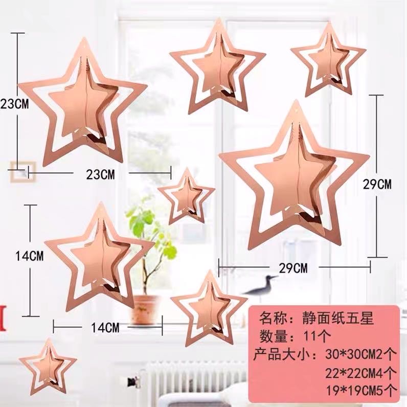 Valentine's Day Wedding Room Decoration Love Paper Hanging Decoration Wedding Scene Decoration Jewelry Shop Window Interior Pendant 11 details Picture