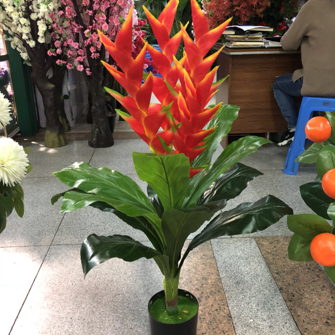 落地假花摆件仿真花绢布插花装饰盆栽防潮防蛀