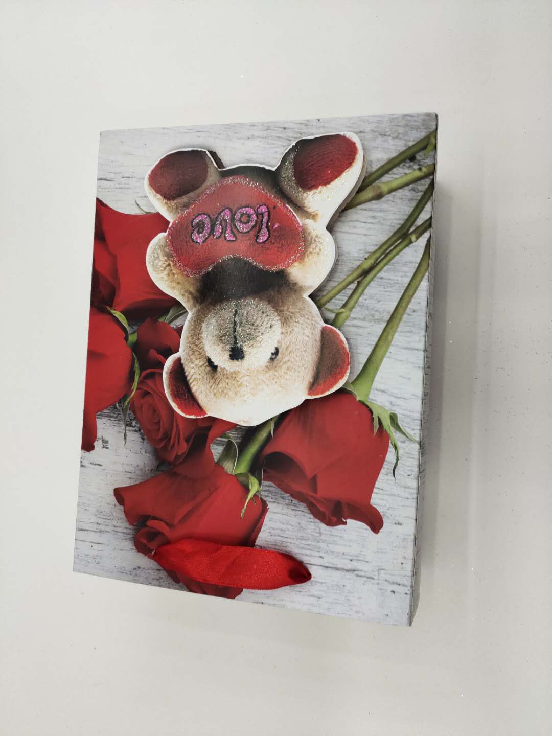 批发小熊贴片礼品袋四色混手提袋服装袋产品图