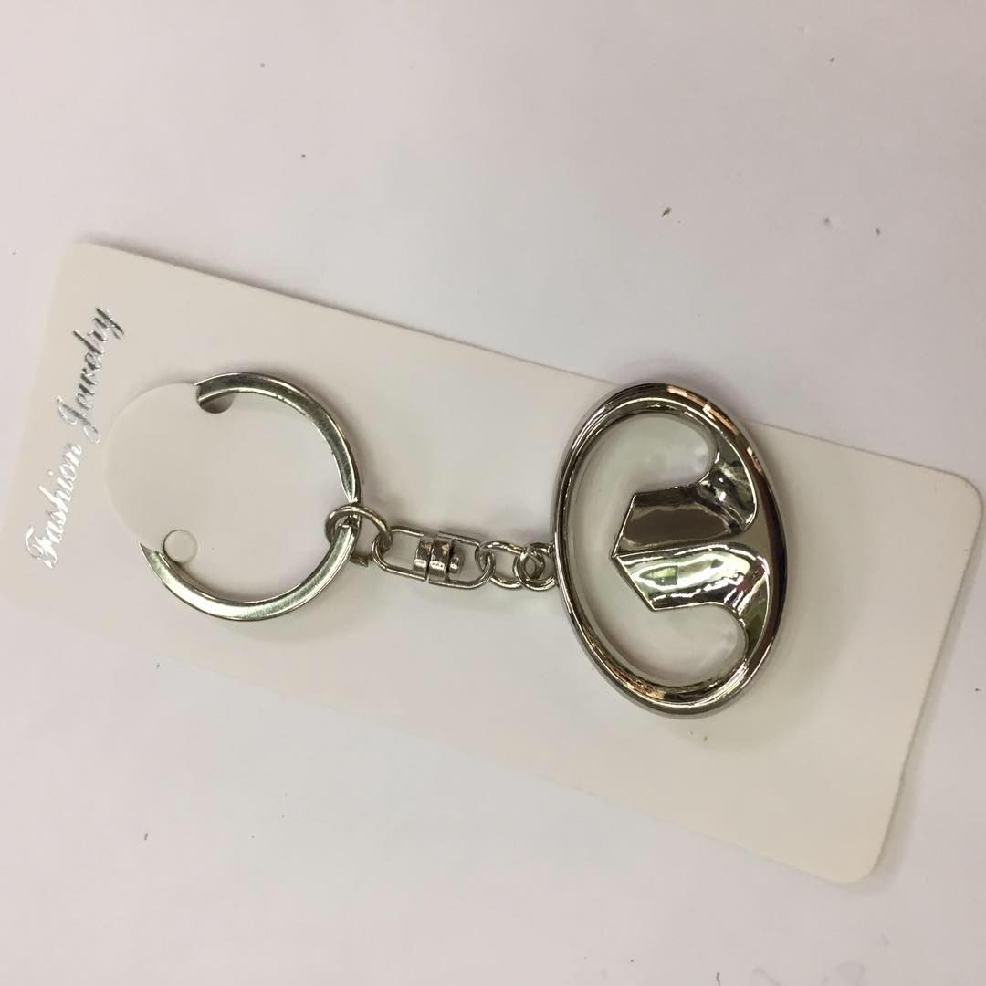 钥匙扣男士简约钥匙链汽车挂件高档不锈钢钥匙圈环腰挂腰式