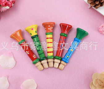 儿童木制彩绘小喇叭创意启蒙早教玩具乐器新奇特亲子教具