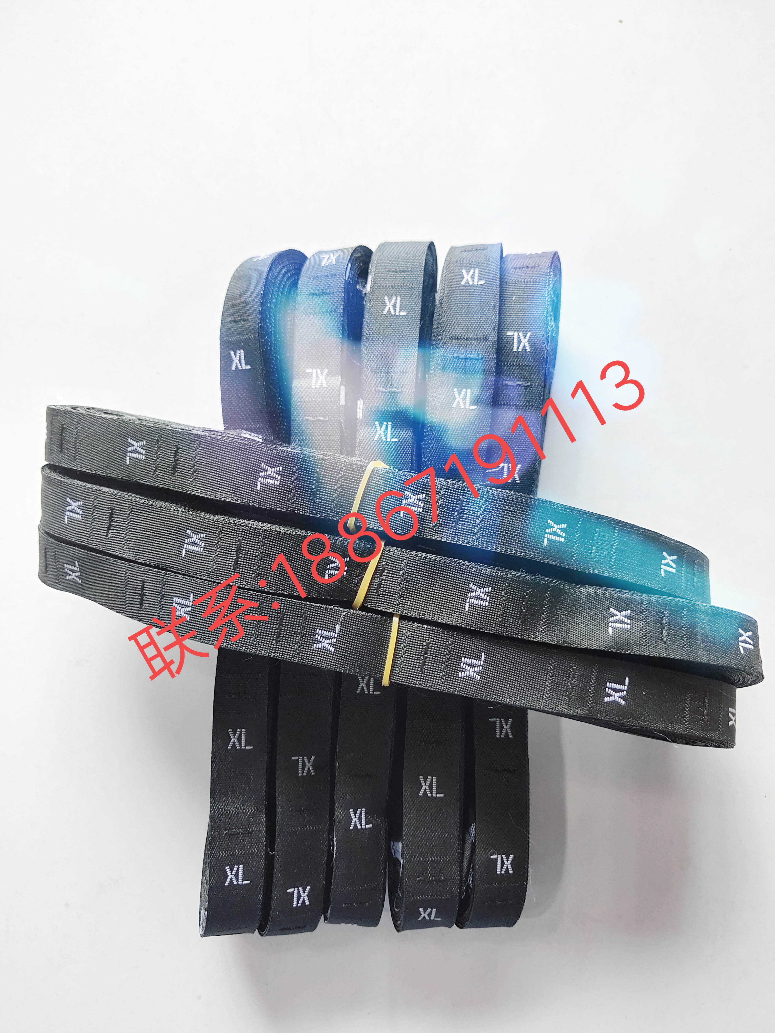 尺码织标织唛柔软领标吊牌刺绣布贴商标缎带织唛