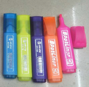 Beauty Pen Industry Office Culture Writing Instrument Single-Head Highlighter Marker Pen Express Pen Color Combination Tasteless Candy Color Bright Glitter Students Use To Remember Key Points