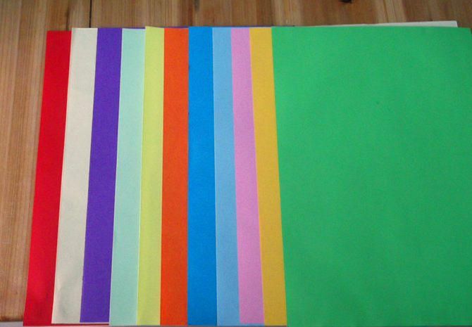 彩色复印纸a480g100张彩色a4纸工艺用纸厂家直销产品图