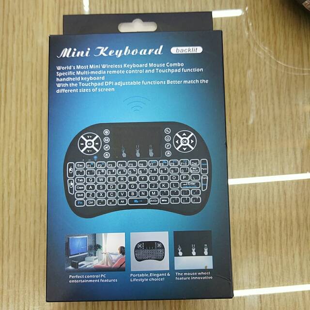 蓝牙键盘 i8+无线背光蓝牙键盘遥控电视安卓平板手机游戏鼠标套装详情图1