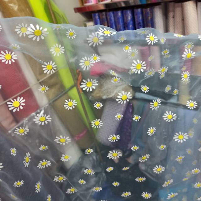 胶印小菊花布用于服装裙子头饰等布料厂家直销