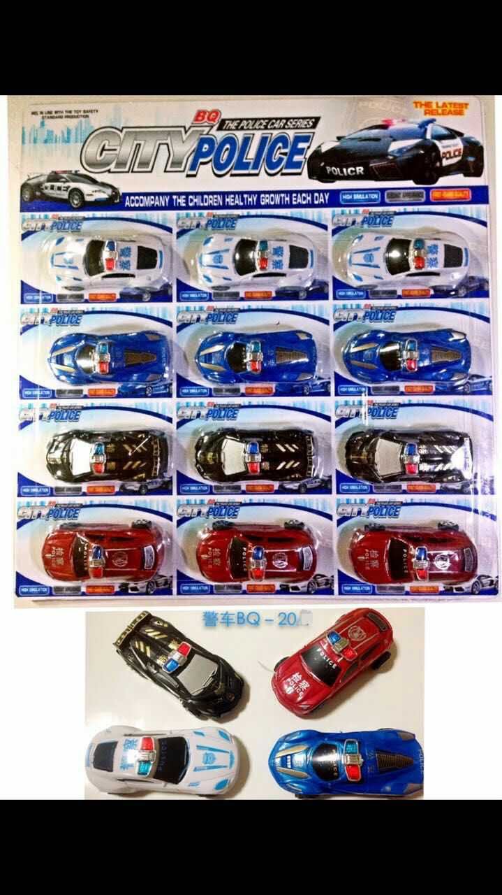 小汽车模型套装迷你警车消防男孩玩具