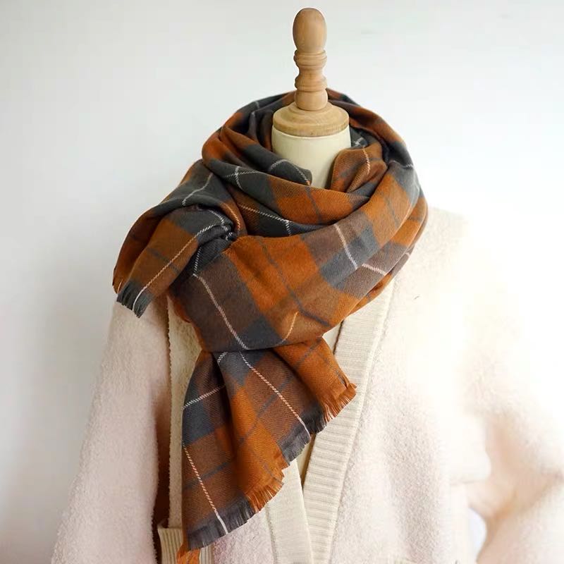 Scarf Ladies Explosive European And American Style Fashion Trend New Autumn And Winter Long Scarf Specification drawing