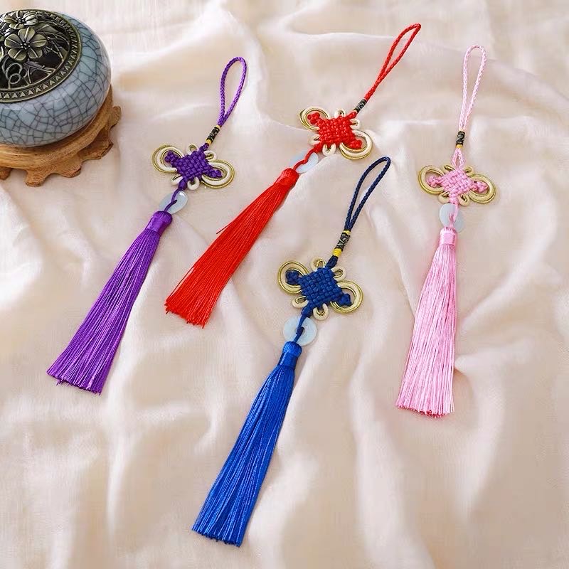 中国结流苏穗子小号6盘中国结挂件吉祥家居挂饰灯笼吊穗中国特色细节图