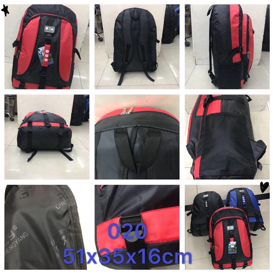 Yiwu quality casual backpacks, multi-color travel backpacks, large-capacity Oxford waterproof schoolbags
