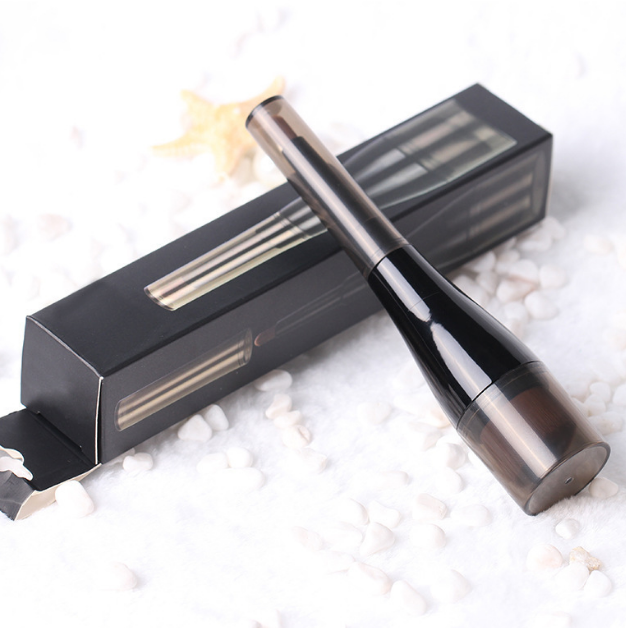 Beauty tools: Makeup brush, artificial fiber bristle, plastic handle, double-headed foundation brush details Picture