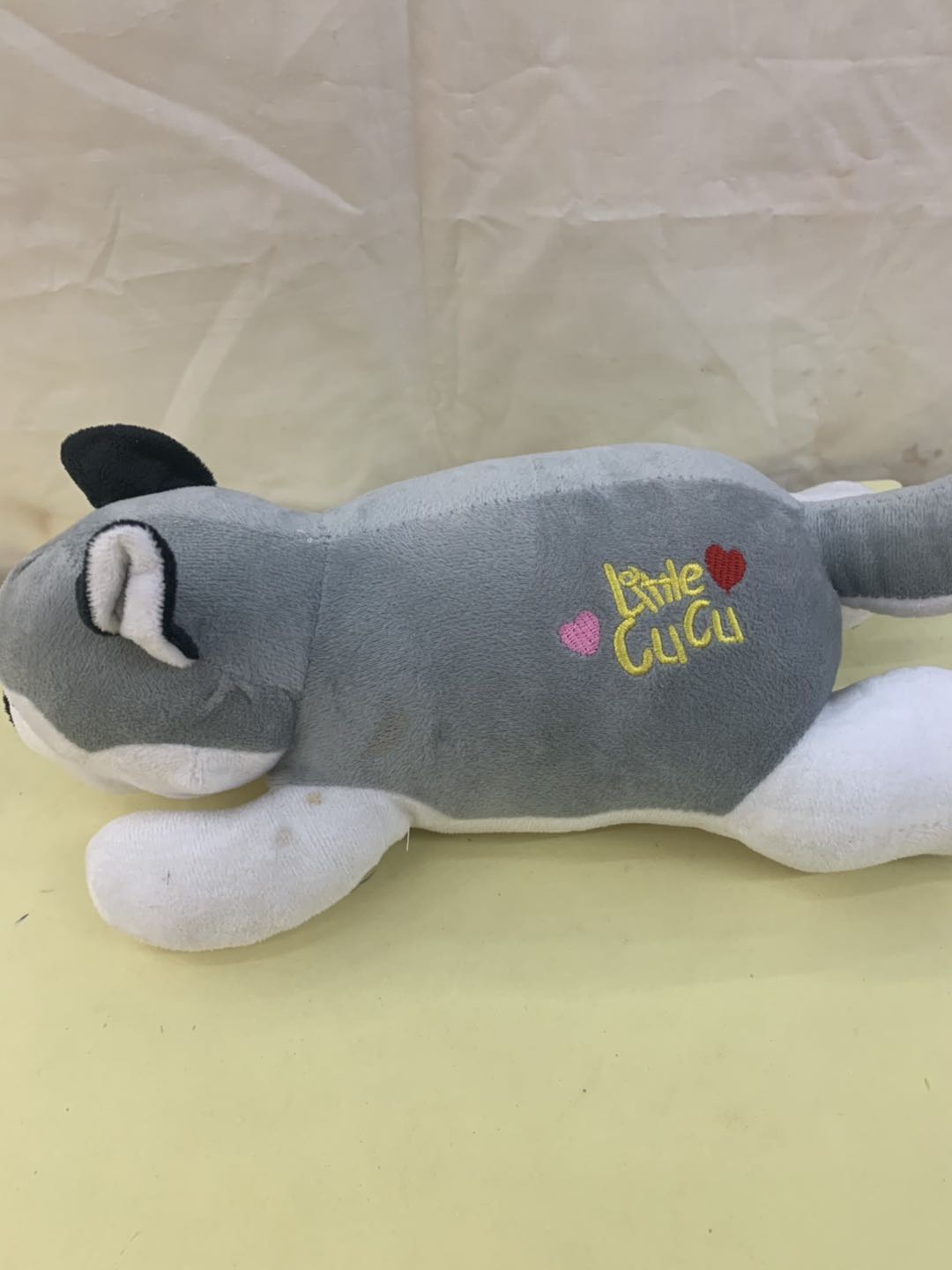 Crystal super soft Husky plush toy for children, girls, home decoration details Picture