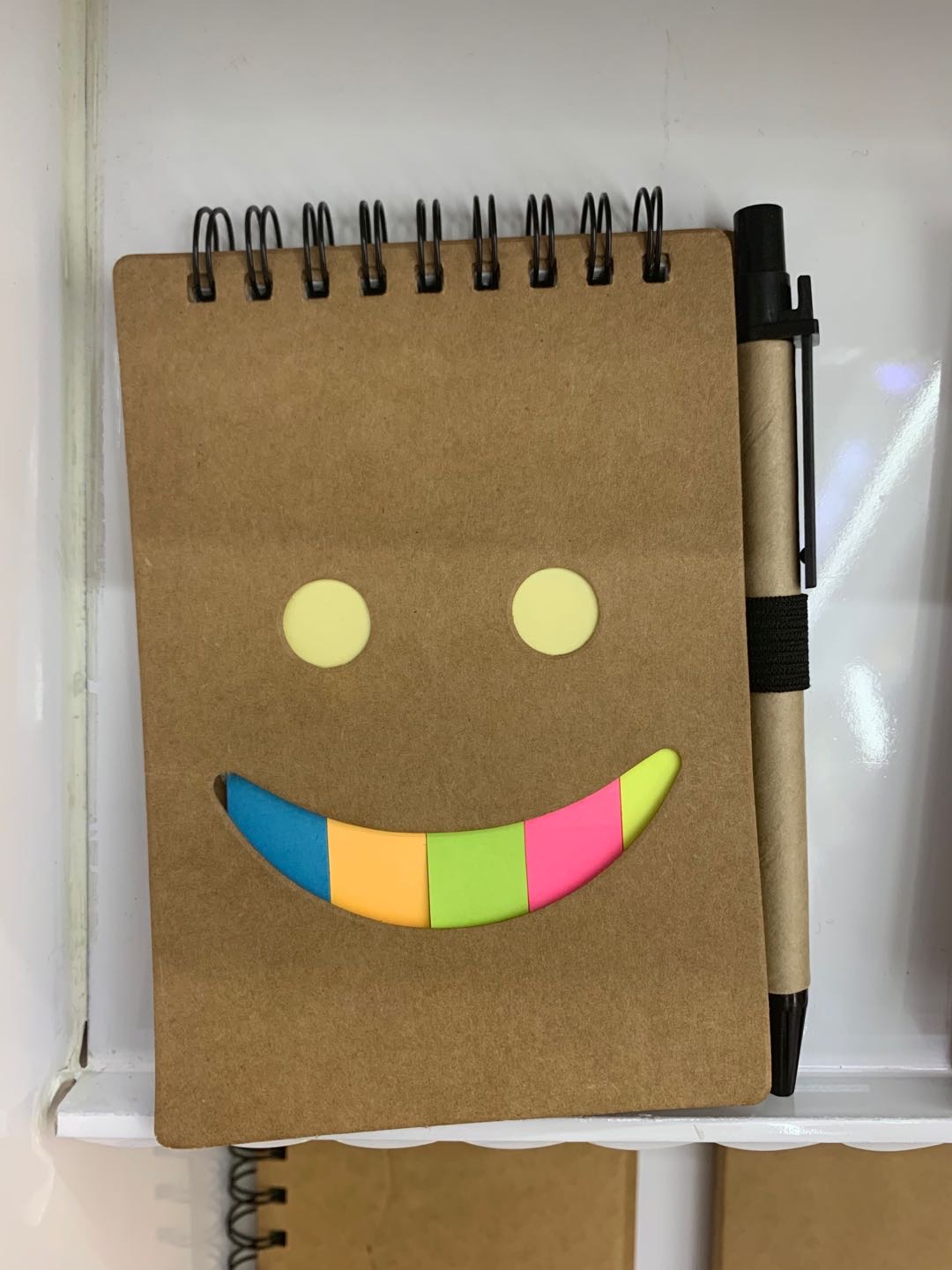 Advertising Coil this smiley face creative logo with notepad notepad this new sticky note exhibition gift kraft paper thumbnail