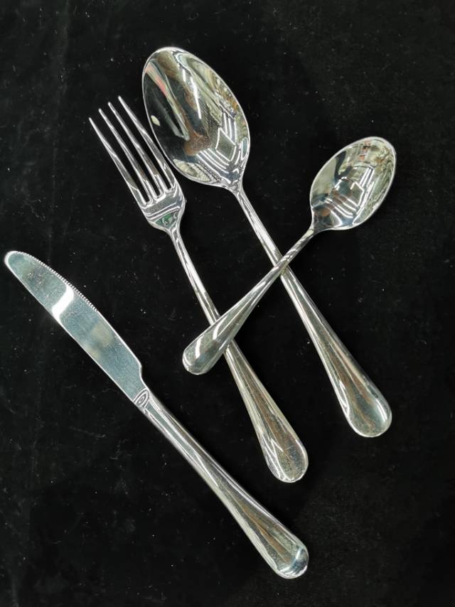 Stainless steel western tableware set Western knives and forks two-piece set steak knives, forks and spoons thumbnail