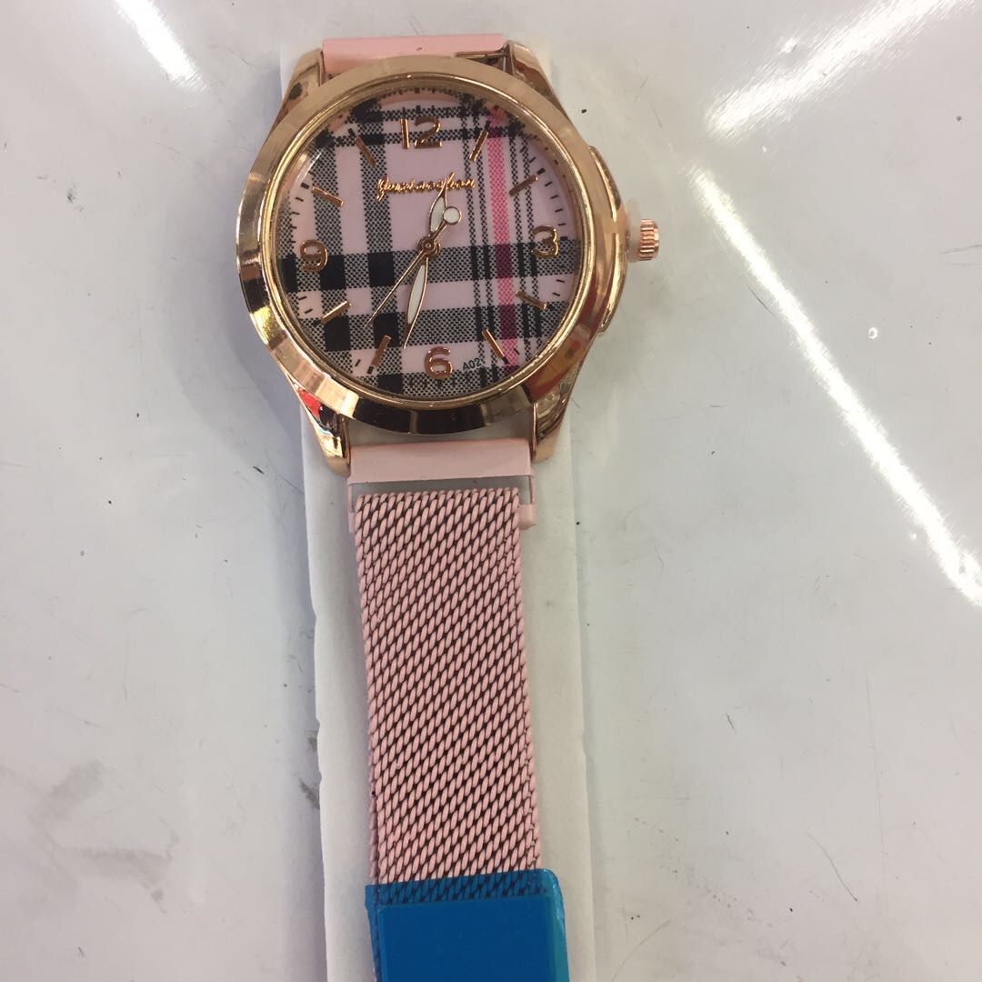 抖音同款星空手表女网红潮流简约防水全自动机械女表学生格子款石英表女厂家直销