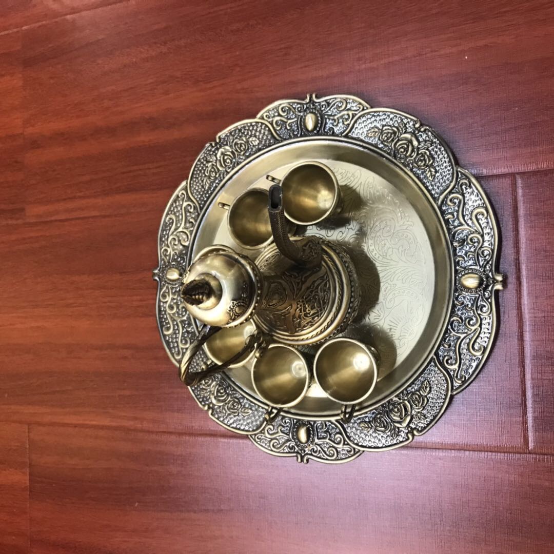 酒具套装高档欧式青古铜色酒壶酒杯工艺品经典酒具套件送礼摆件合金图