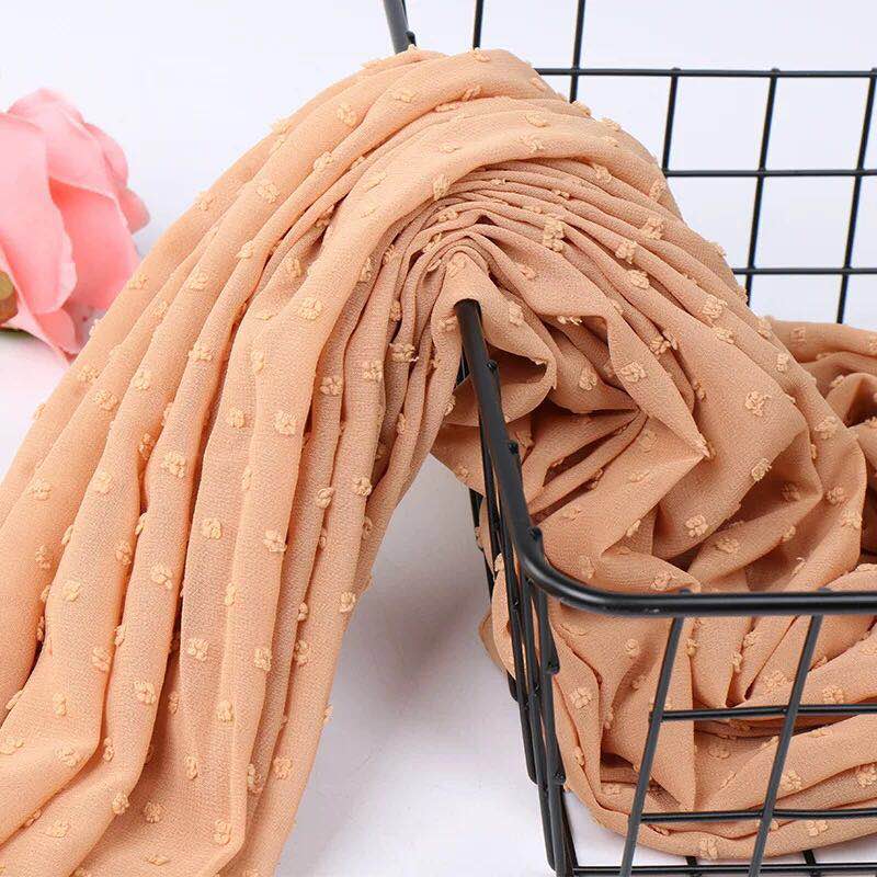 Spring And Autumn Ladies All Fashion Flocking Polyester Scarf Shawl details Picture
