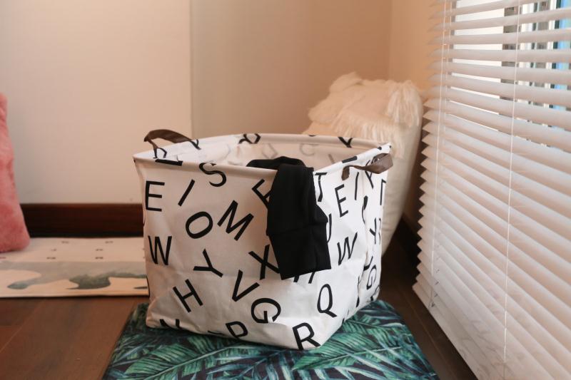 Multi-Style Cotton Linen Household Clothes Storage Basket Quilt Moving Doggy Bag Bundle Mouth Moisture-Proof Wardrobe Organizer Box Specification drawing