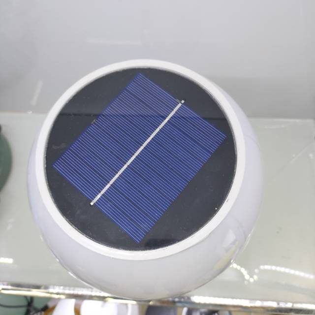 Column lights, outdoor lights, solar outdoor LED column head lights, spherical Alec community fence lights, courtyard garden lighting, landscape lights are available in multiple sizes details Picture