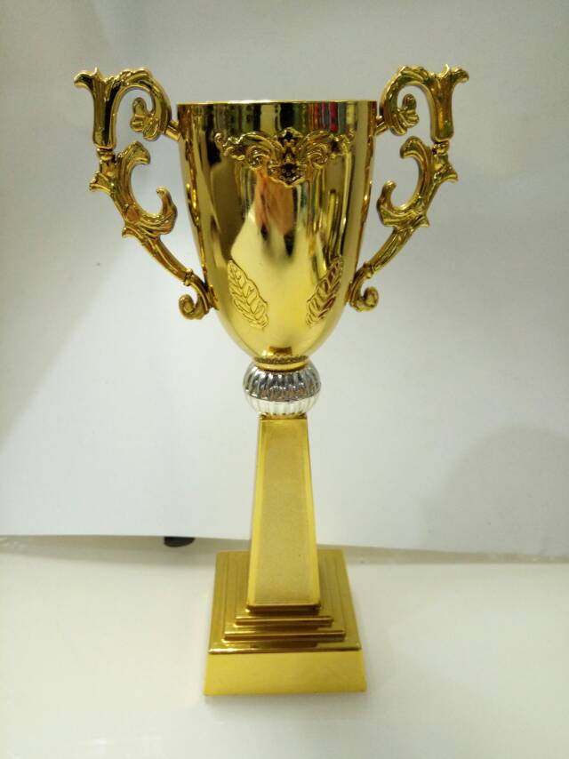 金色树脂水晶奖杯赛事奖品杯口状金属奖杯详情图1