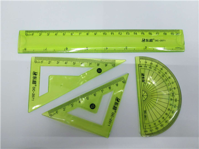 2071荧光软套尺20厘米扣袋刻度清晰性价比高细节图