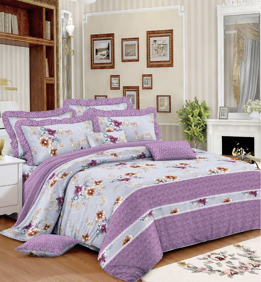 Floral Pastoral Nordic Lovely Fresh Pillowcase Bed Sheet Four-Piece Set details Picture
